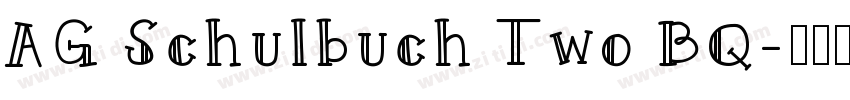 AG Schulbuch Two BQ字体转换